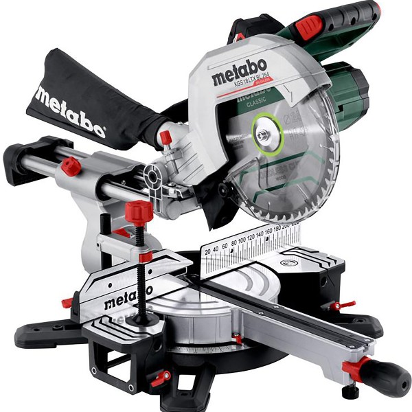 Metabo Akku-Kappsäge KGS 18 LTX BL 254 mit Zugfunktion - Karton - 18V 1x4Ah Li-Power + ASC 55