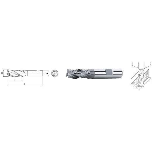 ELMAG HSS Co8-Schaftfräser DIN 844