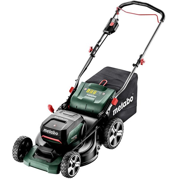 Metabo Akku-Rasenmäher RM 36-18 LTX BL 46 - Karton - 18V 2x5.2Ah Li-Power + ASC 145 Duo