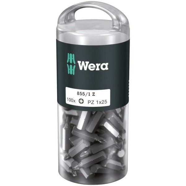 Wera 855/1 Z DIY 100 Bits, PZ 1 x 25 mm, 100-teilig