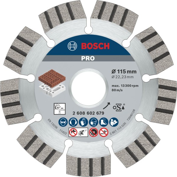 Bosch Diamanttrennscheibe Best for Abrasive, 115/125 