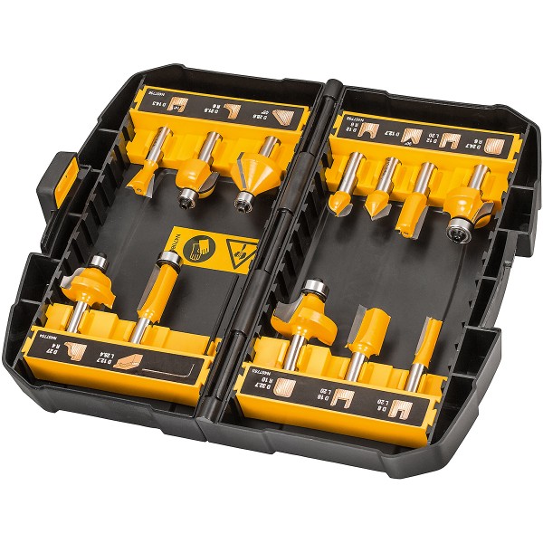 DEWALT Fräser-Set 12-tlg