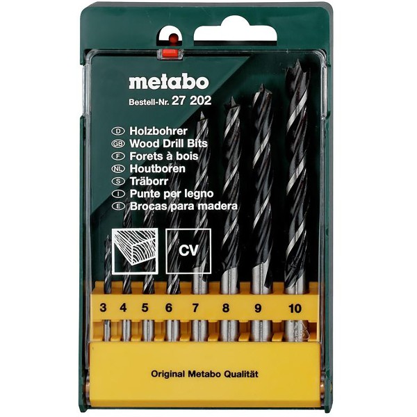 Metabo Holzbohrer-Kassette - 8 teiliges Set