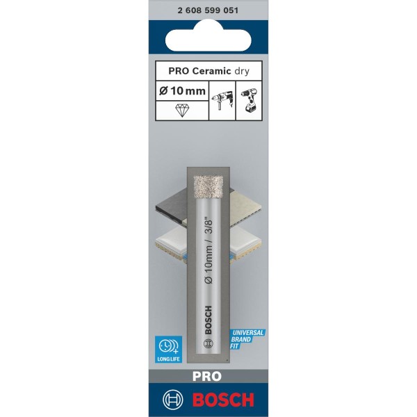 Bosch Diamantbohrer Expert for Ceramic, 10 mm