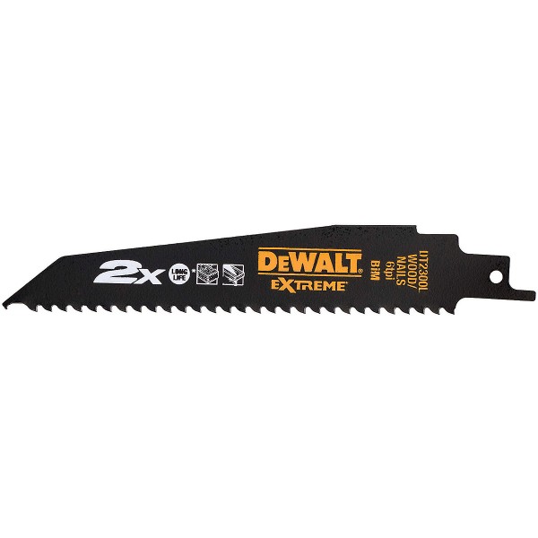 DEWALT EXTREME Bi-Metall Säbelsägeblatt für Holz 5 Stück