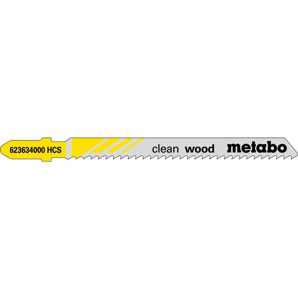 Metabo Stichsägeblätter clean wood 74 mm HCS