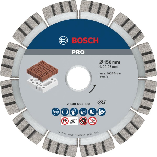 Bosch Diamanttrennscheibe Best for Abrasive, 150/180/230