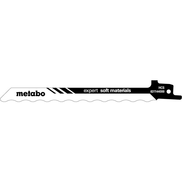 Metabo Säbelsägeblätter expert soft materials 150 x 1,0 mm, HCS, Messer - 2 Stück