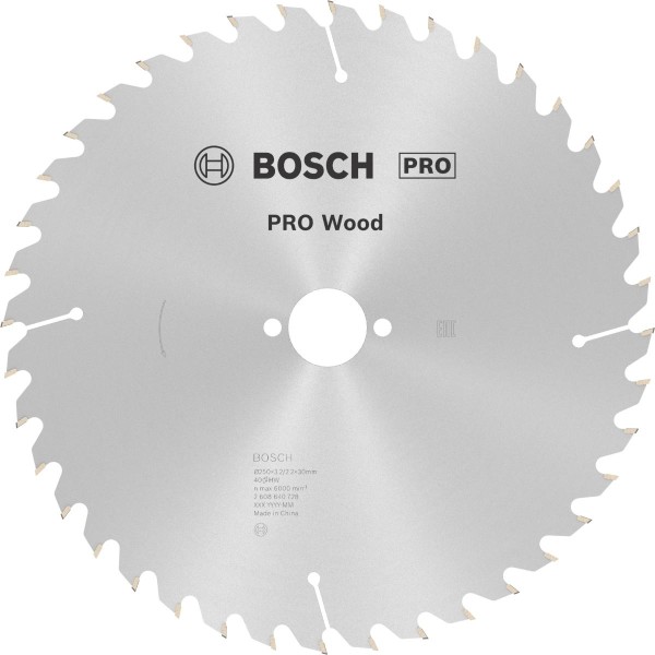 Bosch Kreissägeblatt Optiline Wood für Handkreissägen ø 250 mm