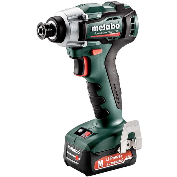 Metabo Akku-Schlagschrauber PowerMaxx SSD 12 BL metaBOX 118 - 12V 2x2Ah Li-Power + SC 30