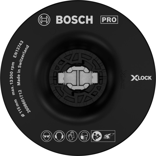 Bosch X-LOCK Stützteller, mittelhart, 115 mm