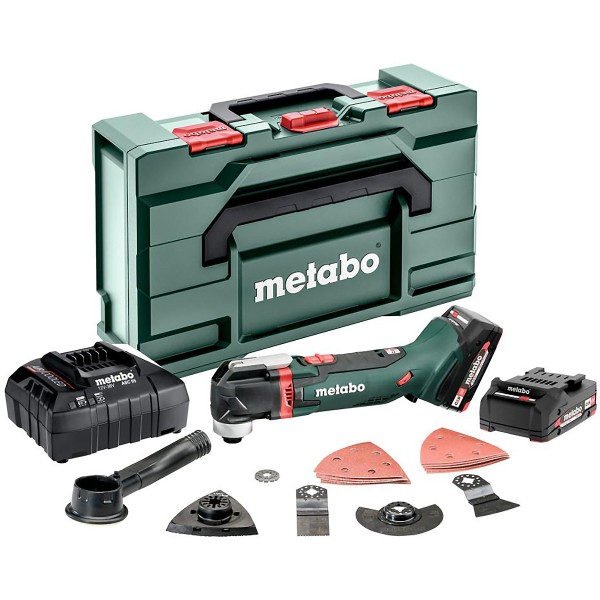 Metabo Akku-Multitool MT 18 LTX Compact metaBOX 145 L - 18V 2x2Ah Li-Power + ASC 55