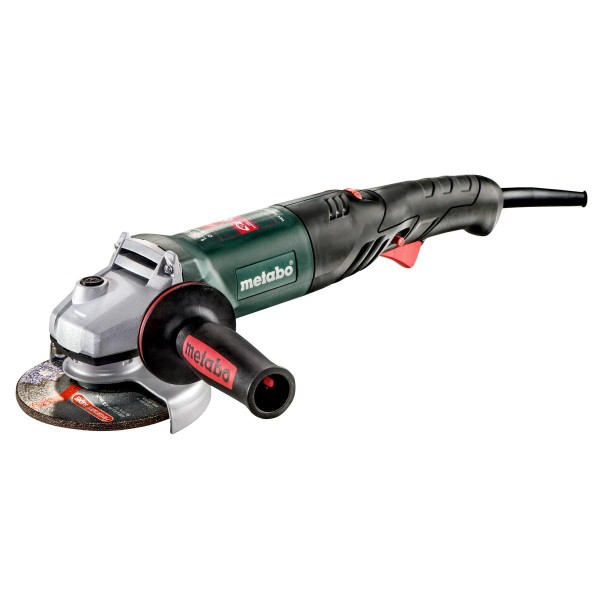 Metabo Winkelschleifer WEV 1500-125 Quick RT mit Drehzahlregelung, Schnellspannnmutter - Kunststoffkoffer