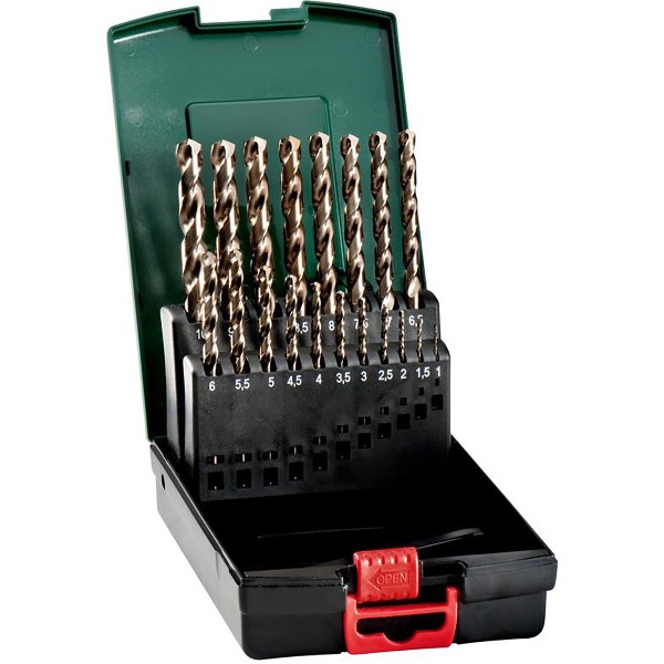 Metabo HSS-Co-Bohrerkassette - 19 teiliges Set