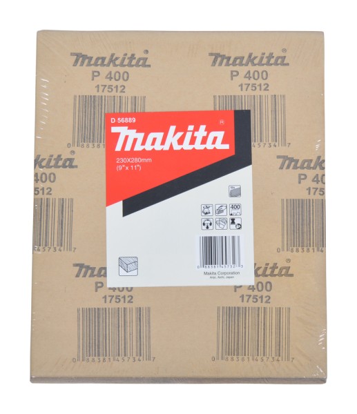 Makita Schleifpapier, 50 Stück - 230x280 mm - Körnung 400 - D-56889