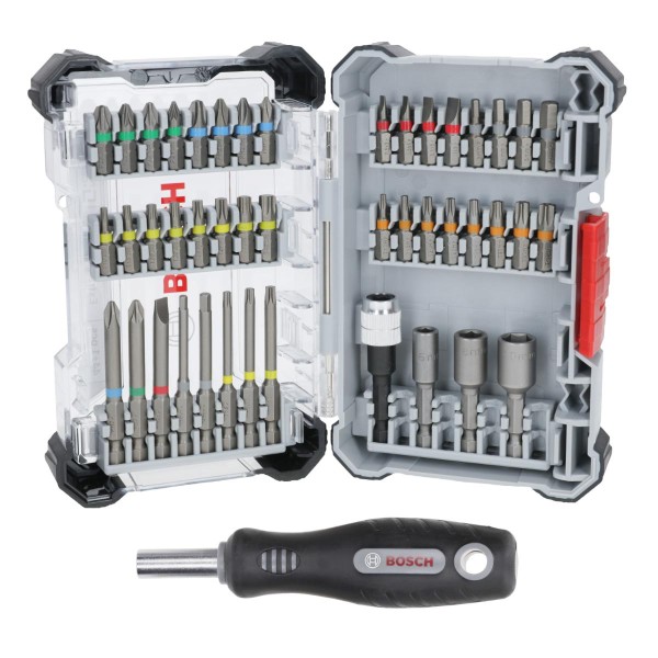 Bosch Extra Hard im Pick and Click-Koffer, 44+1-teiliges Set