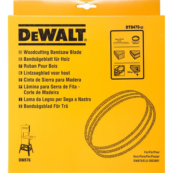 DEWALT Bandsägeblätter für DW876