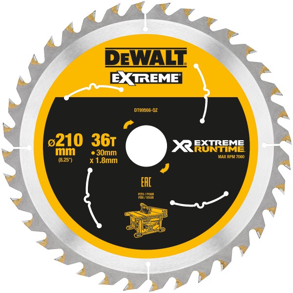 DEWALT XR EXTREME Kreissägeblatt stationär Feine Schnitte