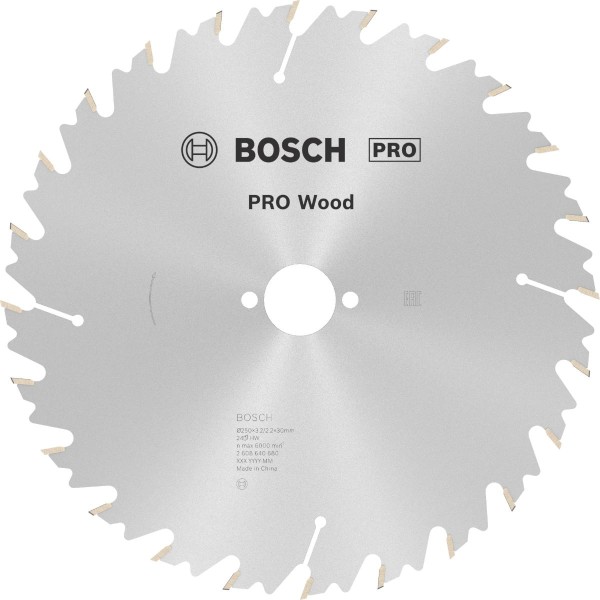 Bosch Kreissägeblatt Speedline Wood, Außendurchmesser (mm):250, Schnittbreite (mm): 3,2, Stammblatts