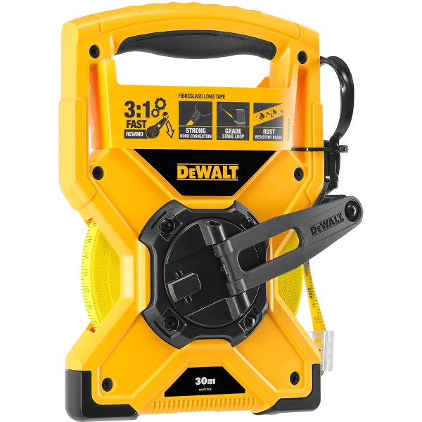 DEWALT Fiberglas-Rahmenbandmaß 30m