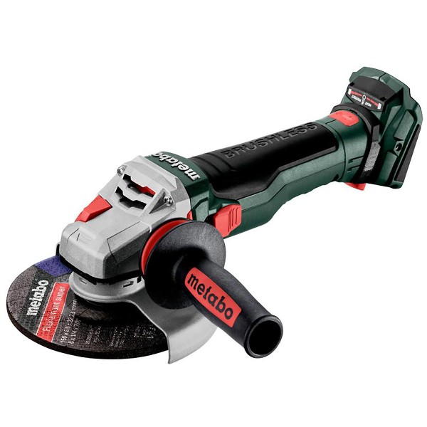 Metabo Akku-Winkelschleifer WB 18 LTX BL 15-150 Quick mit Bremse, Schnellspannmutter - metaBOX 165 L