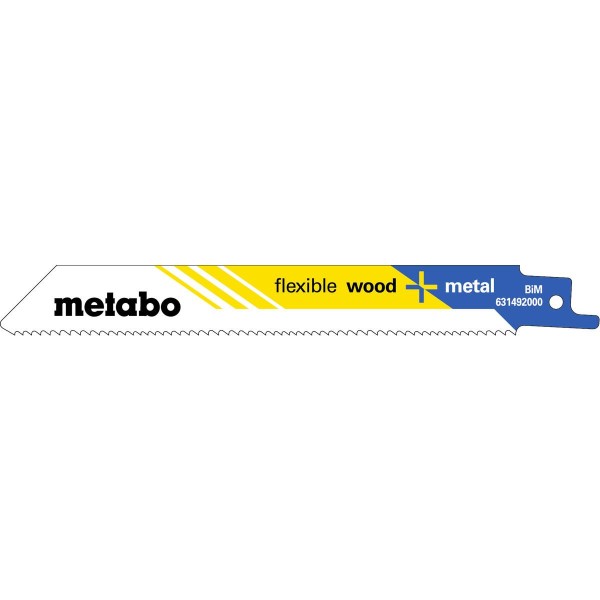 Metabo Säbelsägeblätter flexible wood + metal 150 mm BiM / 10-14 TPI