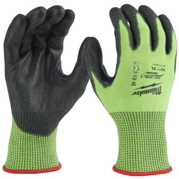 Milwaukee - SCHNITTSCHUTZHANDS. 5/E 10/XL HI-VIS - 4932479934