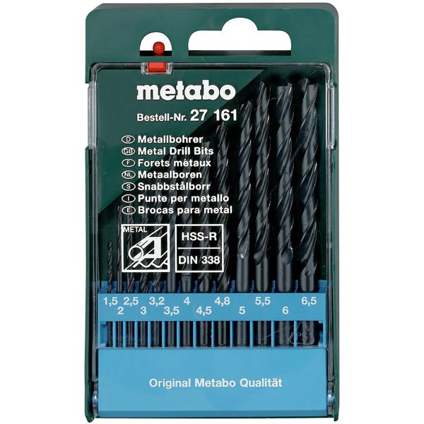 Metabo HSS-R-Bohrerkassette bis ø 6,5mm - 13 teiliges Set