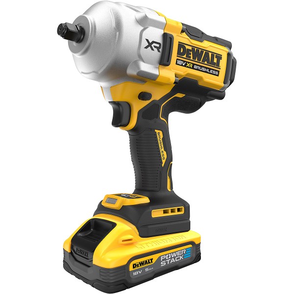 DEWALT Akku-Schlagschrauber 1/2 Zoll 18V + 2 Akku 5Ah + Schnellladegerät