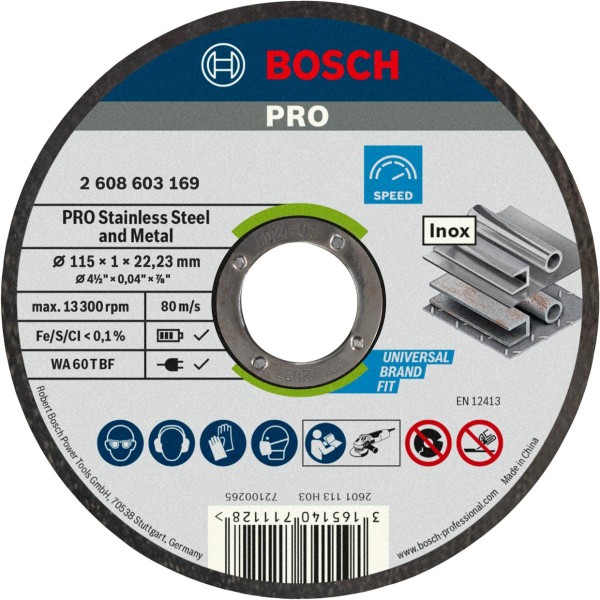 Bosch Trennscheibe gerade Standard for Inox - Rapido WA 60 T BF