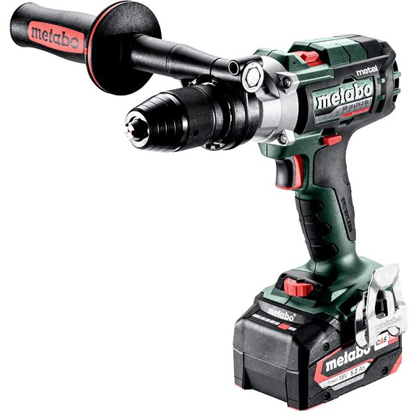 Metabo Akku-3-Gang-Schlagbohrschrauber SB 18 LTX-3 BL I Metal metaBOX 145 L - 18V 2x5.2Ah Li-Power + ASC 55