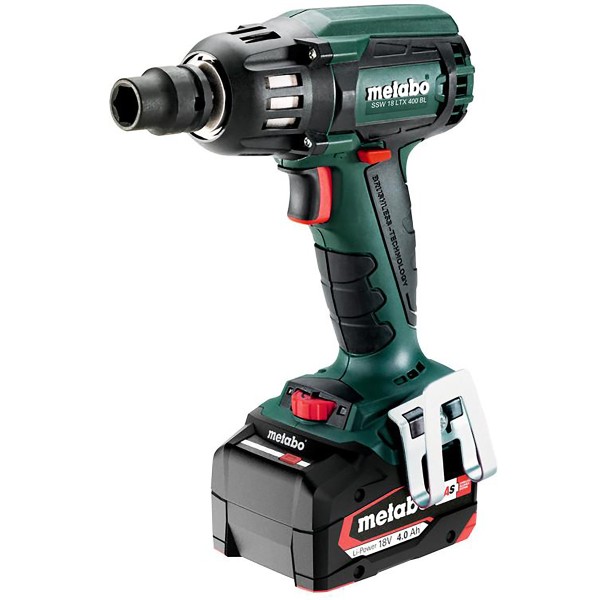 Metabo Akku-Schlagschrauber SSW 18 LTX 400 BL metaBOX 145 - 18V 2x4Ah Li-Power + ASC 55