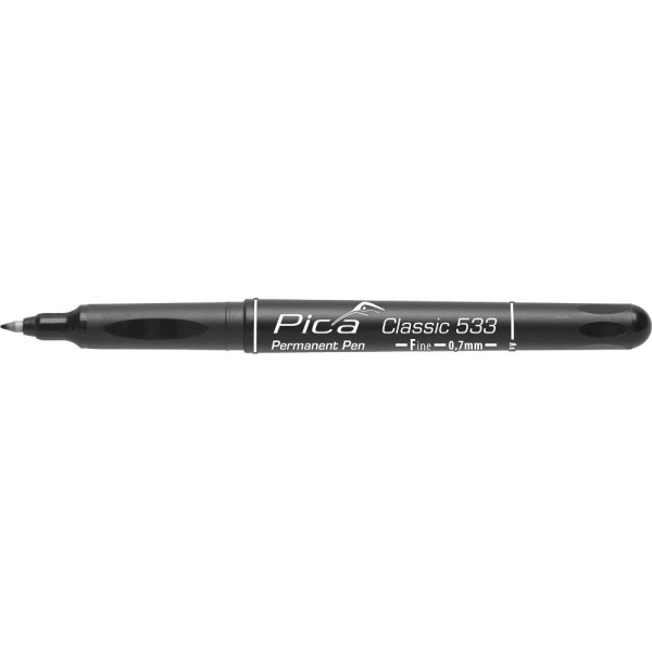 Pica Permanent Pen schwarz, Fine, 0,7mm