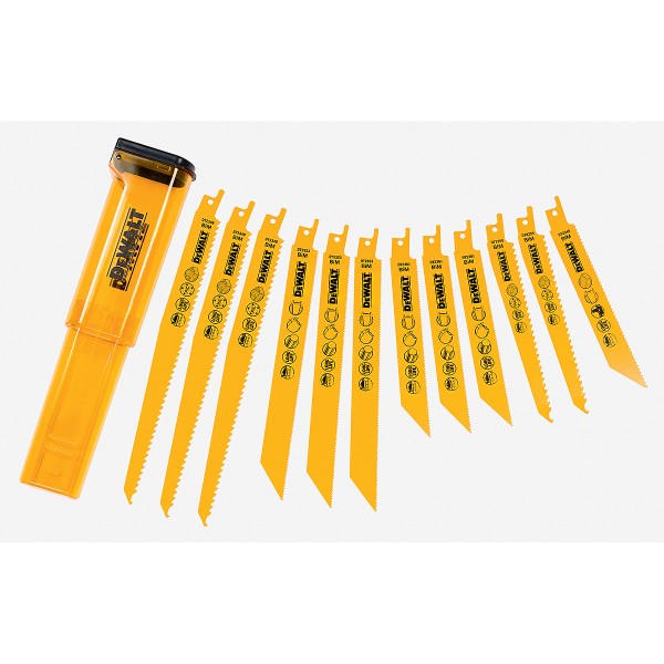 DEWALT Säbelsägeblatt Set Bi-Metall 12-tlg.