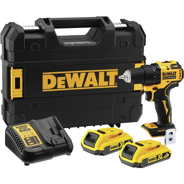 DEWALT 2-Gang-Akku-Bohrschrauber 18V + 2 Akku + Schnellladegerät