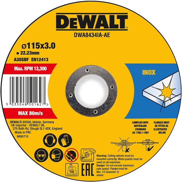 DEWALT High Performance Trennscheibe Metall ø 115mm