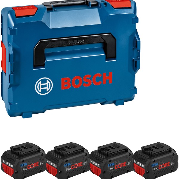 Bosch Akku-Paket 4x ProCORE18V 5.5Ah (L)