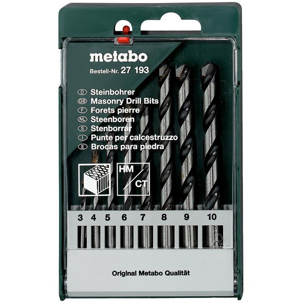 Metabo Steinbohrer-Kassette - 8 teiliges Set