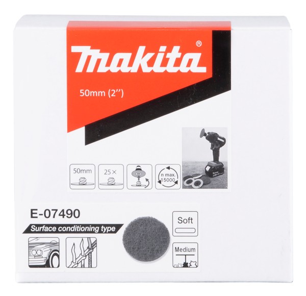 Makita Vliesscheibe, 50 mm - weich mittel - E-07490