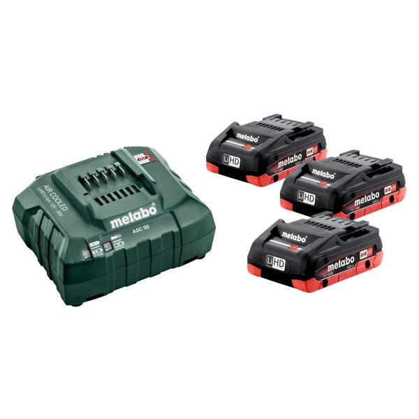 Metabo Basis-Set 3 x LiHD 4.0 Ah