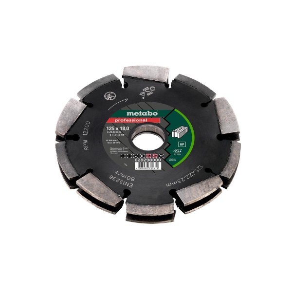 Metabo Diamantfrässcheibe 2, 125x18x22,23mm, professional, UP, Universal