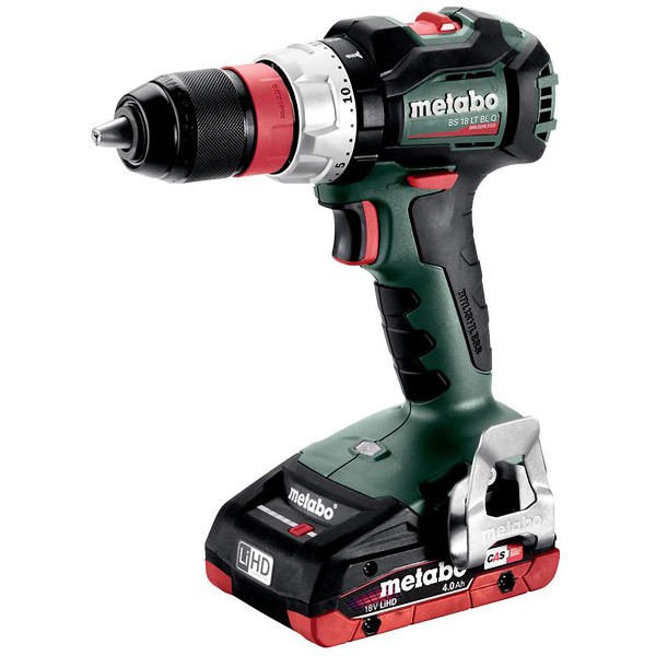 Metabo Akku-Bohrschrauber BS 18 LT BL Q metaBOX 145 - 18V 2x4Ah LiHD + ASC 55