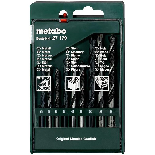 Metabo Bohrersortiment-Kassette - 9 teiliges Set