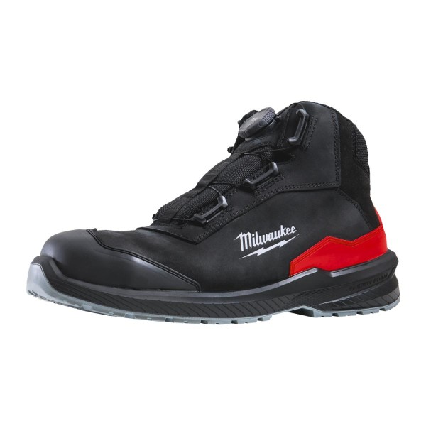 Milwaukee FLEXTRED S3S Sicherheits-Stiefel BOA Leder schwarz