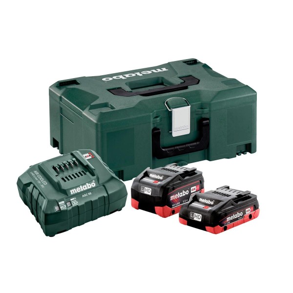 Metabo Basis-Set LiHD 1 x 4.0 Ah + 1 x 5.5 Ah + metaBOX 145