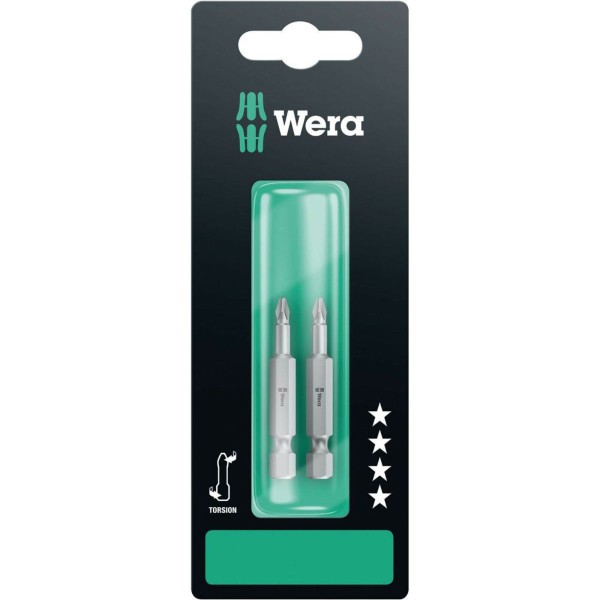 Wera 851/4 TZ SB Bits, PH 1 x 50 mm, 2-teilig