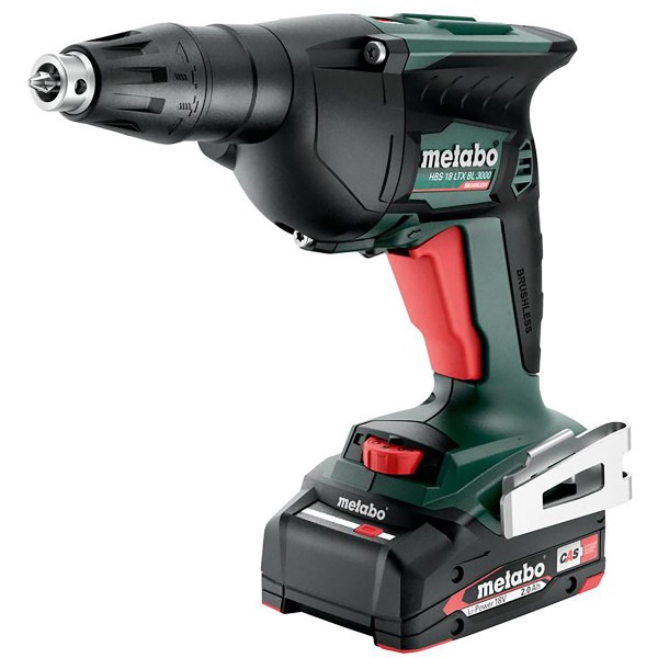 Metabo Akku-Holzbauschrauber HBS 18 LTX BL 3000 metaBOX 145 L - 18V 2x2Ah Li-Power + SC 30