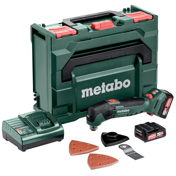 Metabo Akku-Multitool PowerMaxx MT 12 metaBOX 145 - 12V 2x2Ah Li-Power + SC 30 - 613089500