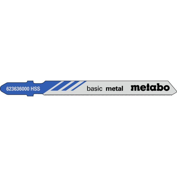 Metabo Stichsägeblätter basic metal 66 / 0,7 mm HSS - 5 Stück