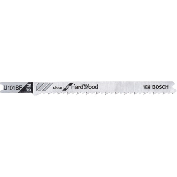 Bosch Stichsägeblatt U 101 BF Clean for Hard Wood, 3er-Pack